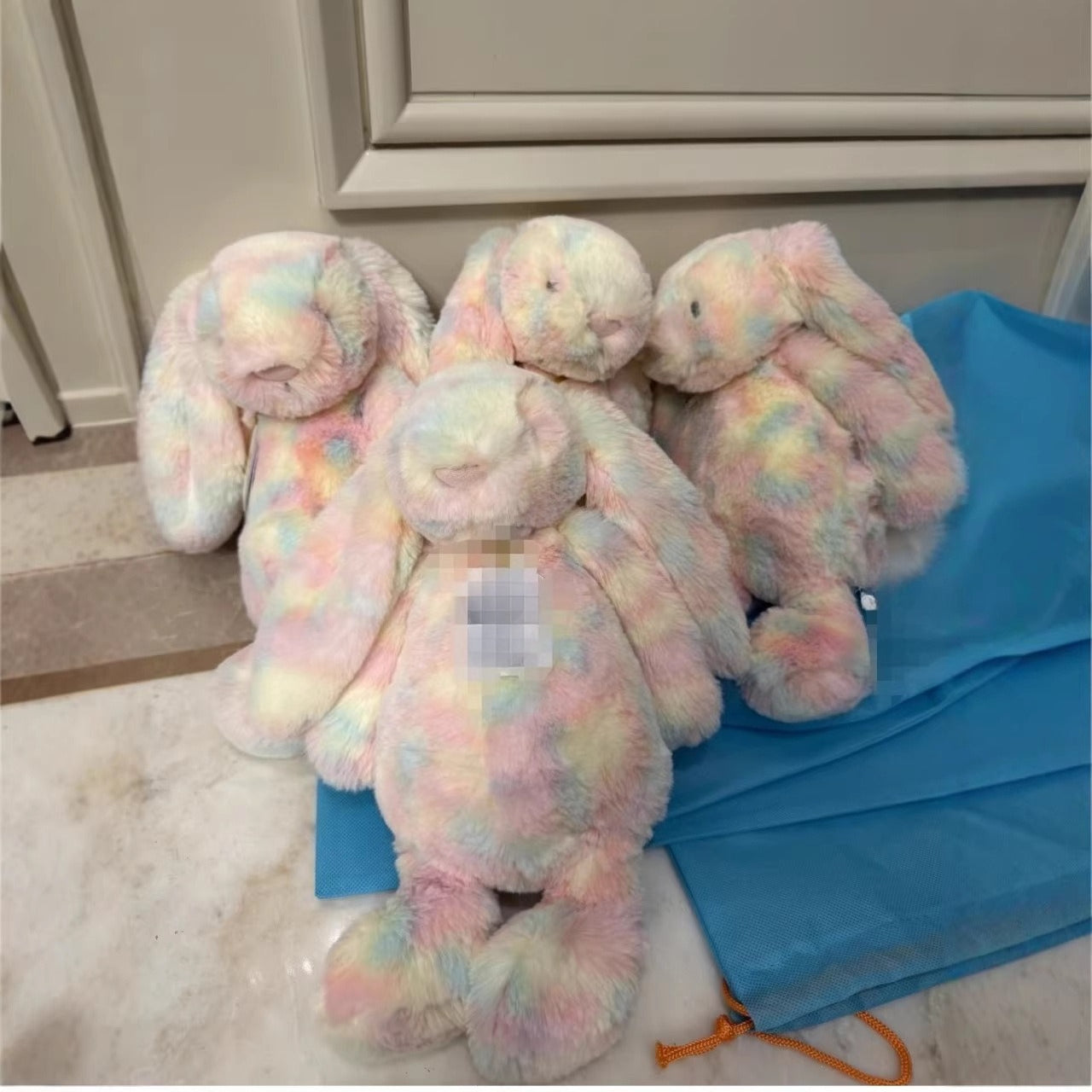 Ultra Soft Razuria Bonnie Rabbit Rainbow Rabbit 31cm Plush | Fluffy Stuffed Animals with JC Tags, Wholesale & Retail