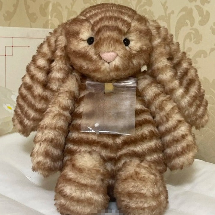 Ultra Soft Gold Label Tiger Skin Bunny Bashfull-Luxe Plush | Fluffy Stuffed Animal with JC Tags, Wholesale & Retail