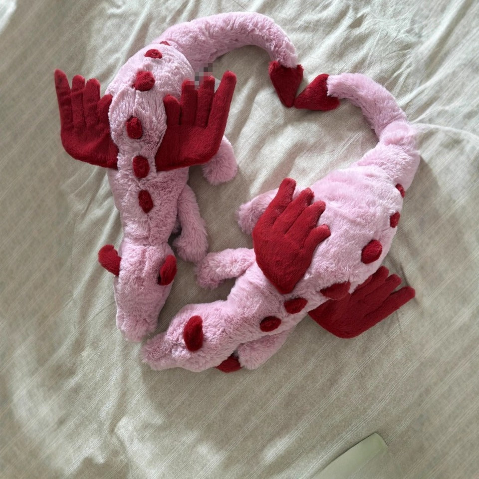 Ultra Soft 50/66cm Heart Dragon Plush | Fluffy Stuffed Animal with JC Tags, Wholesale & Retail