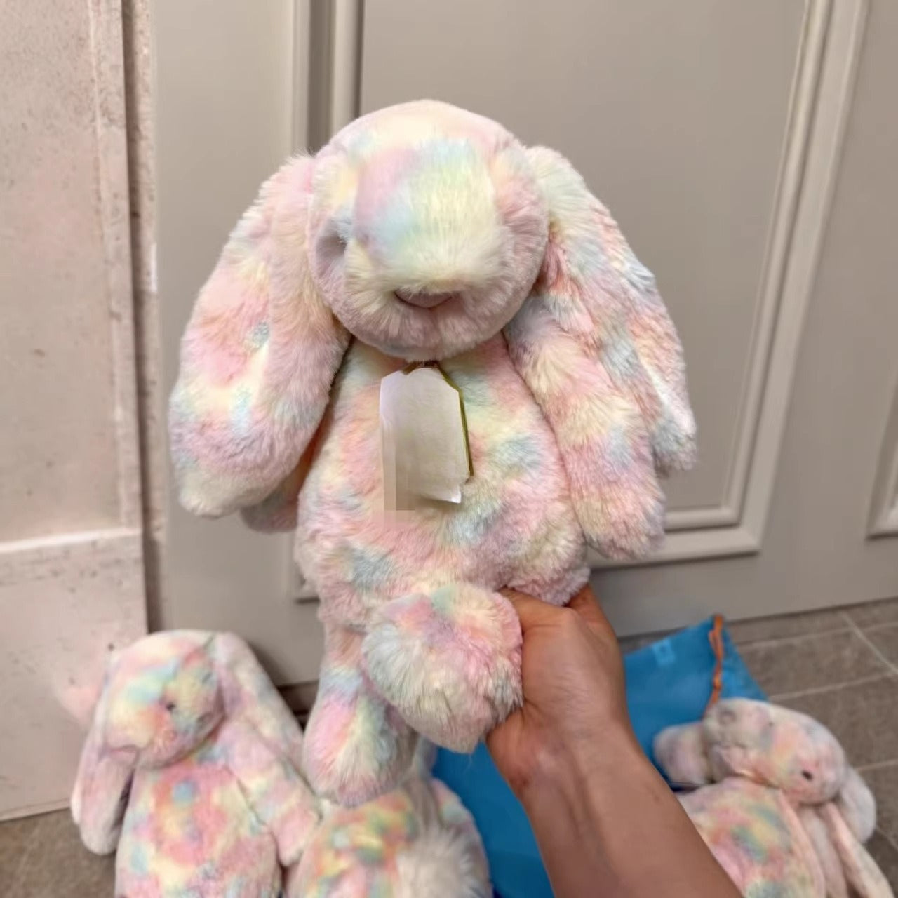 Ultra Soft Razuria Bonnie Rabbit Rainbow Rabbit 31cm Plush | Fluffy Stuffed Animals with JC Tags, Wholesale & Retail