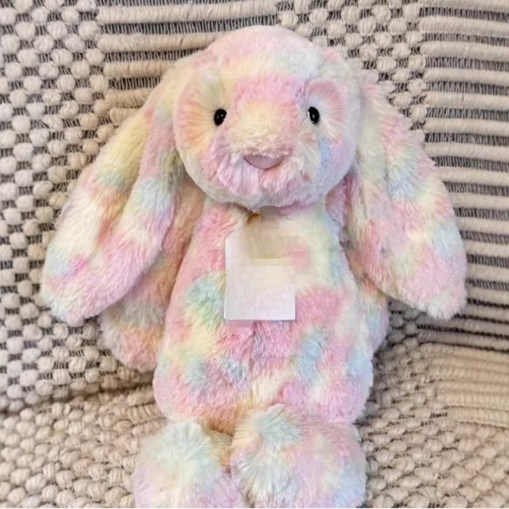 Ultra Soft Razuria Bonnie Rabbit Rainbow Rabbit 31cm Plush | Fluffy Stuffed Animals with JC Tags, Wholesale & Retail