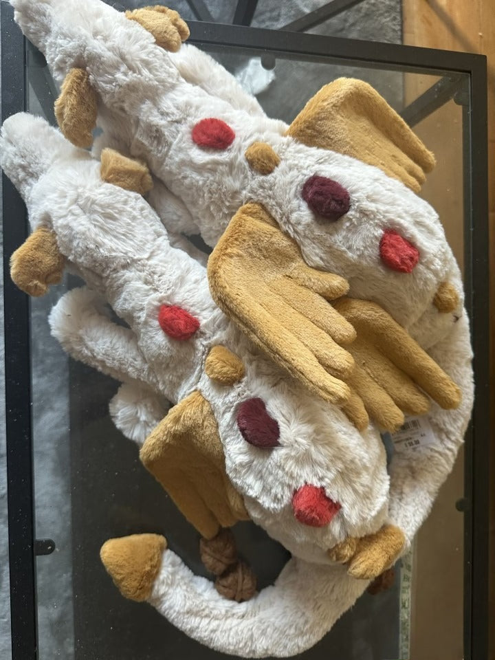 Ultra Soft 50/66cm Opalite Dragon Plush | Fluffy Stuffed Animals with JC Tags, Wholesale & Retail