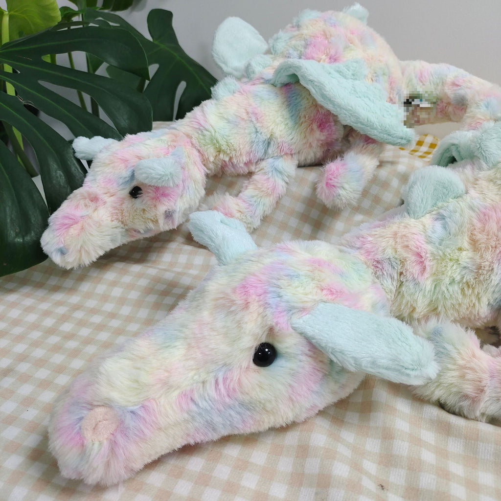Ultra Soft 50cm/66cm Lazulia Dragon|rainBow Dragon Plush | Fluffy Stuffed Animal with JC Tags, Wholesale & Retail