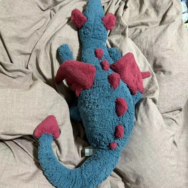 Ultra Soft 50cm Blue Dragon Dexteron Plush | Fluffy Stuffed Animals with JC Tags, Wholesale & Retail