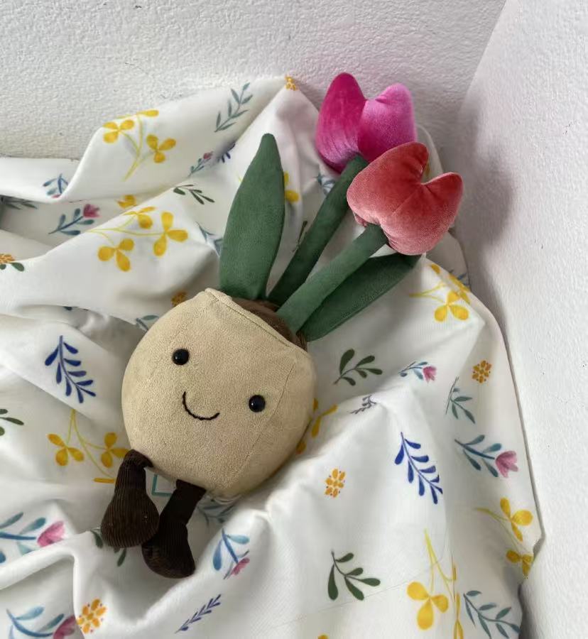 Lifelike Pot/Turtle Bamboo/Orchid/Sunflower/Small Daisies.. Plant Plush Decor | Fluffy Botanical Stuffed Ornaments with JC Tags, Wholesale & Retail