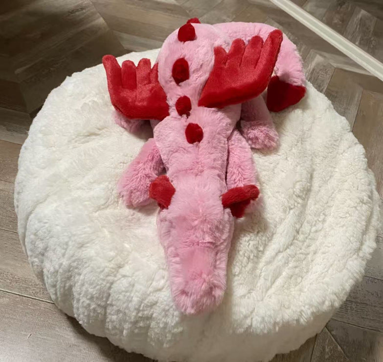 Ultra Soft 50/66cm Heart Dragon Plush | Fluffy Stuffed Animal with JC Tags, Wholesale & Retail