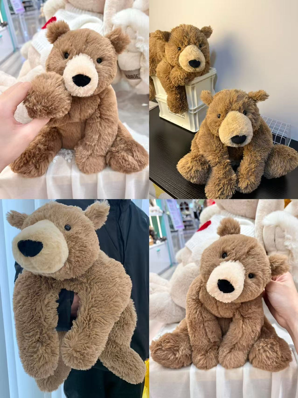Ultra Soft Wudi Bear 趴趴熊 Plush | Fluffy Stuffed Animal with JC Tags, Wholesale & Retail