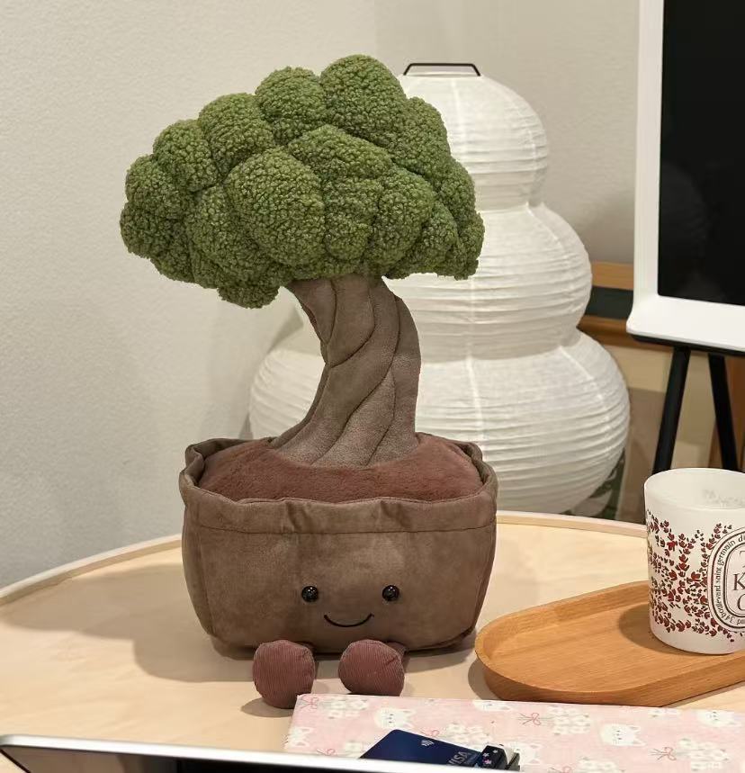 Lifelike Pot/Turtle Bamboo/Orchid/Sunflower/Small Daisies.. Plant Plush Decor | Fluffy Botanical Stuffed Ornaments with JC Tags, Wholesale & Retail