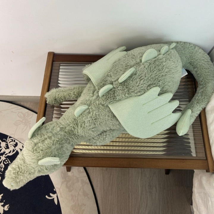 Ultra Soft 50cm Green Dragon Saging Dragon Plush | Fluffy Stuffed Animals with JC Tags, Wholesale & Retail