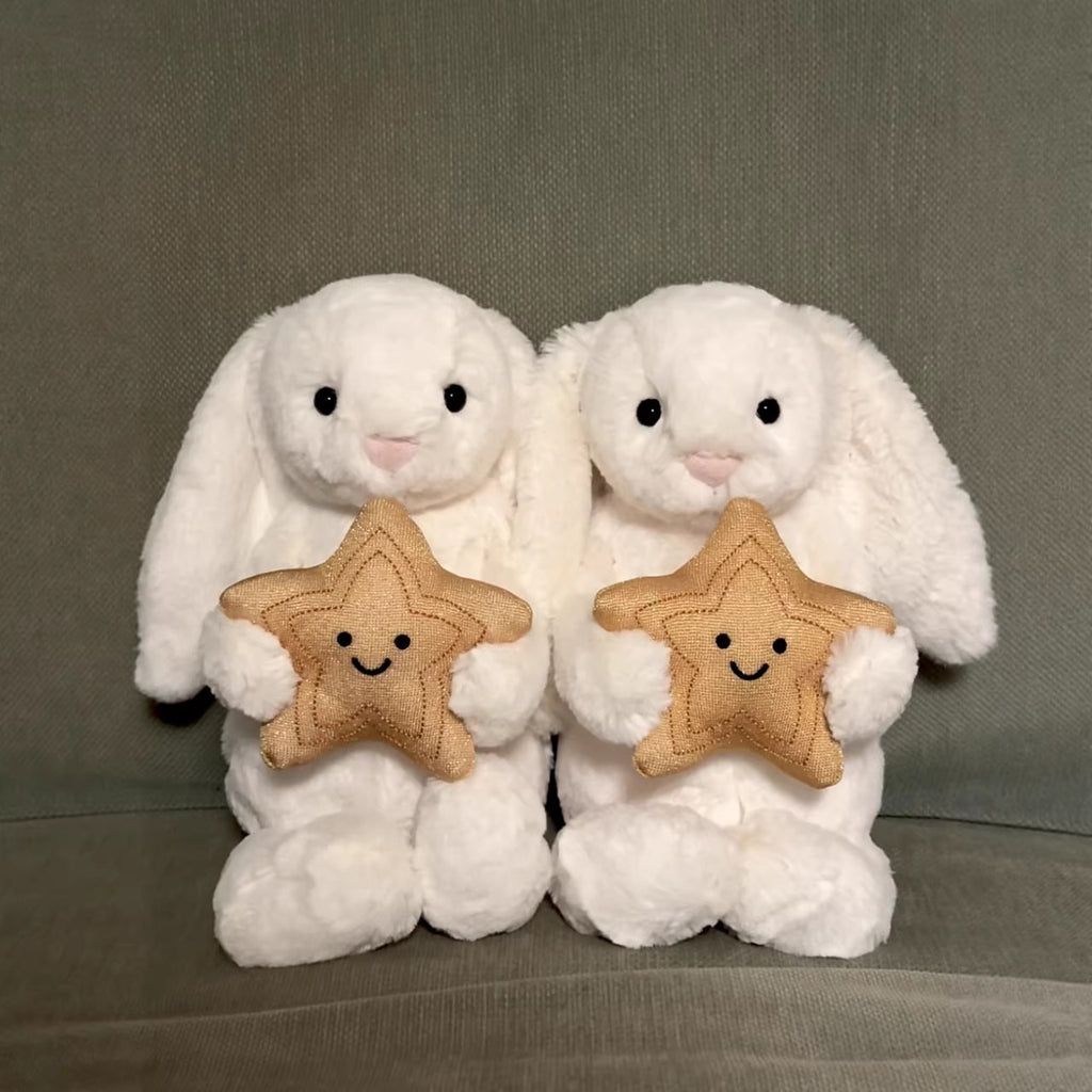Ultra Soft Star Bunny 31cm Plush | Fluffy Stuffed Animal with JC Tags, Wholesale & Retail