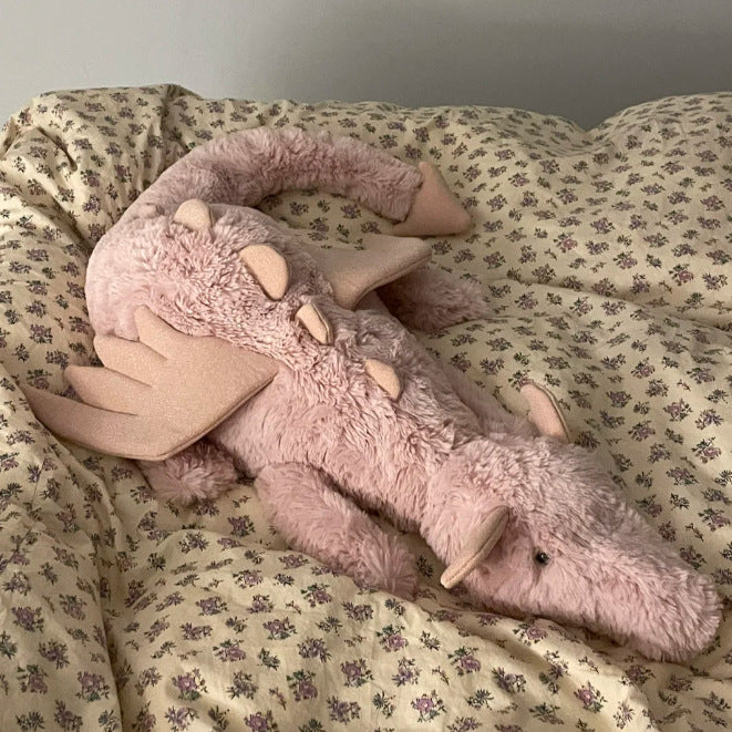 Ultra Soft 50/66cm Purple Dragon, Pink/Rose Dragon, Snow Dragon Plush | Fluffy Stuffed Animals with JC Tags, Wholesale & Retail