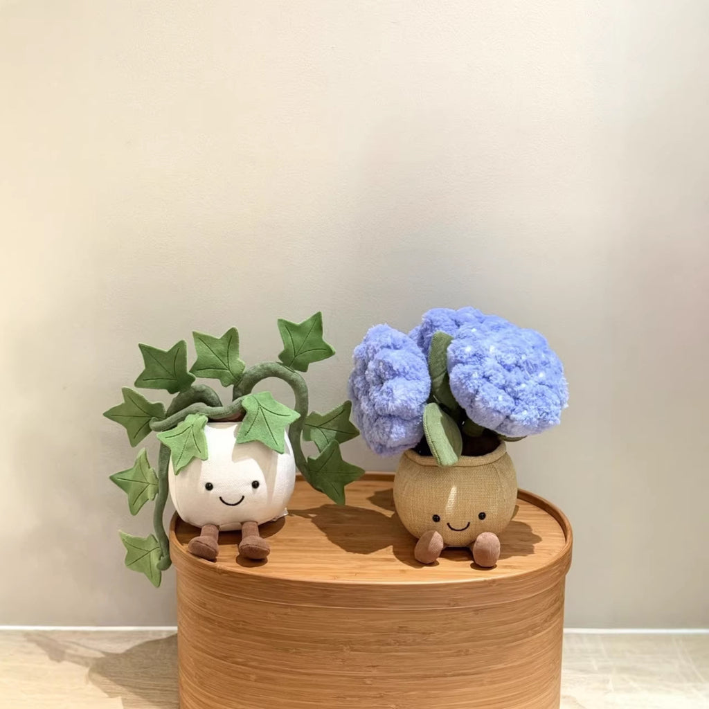 Lifelike Ivy Plant Plush Decor | Fluffy Botanical Stuffed Ornaments with JC Tags, Wholesale & Retail