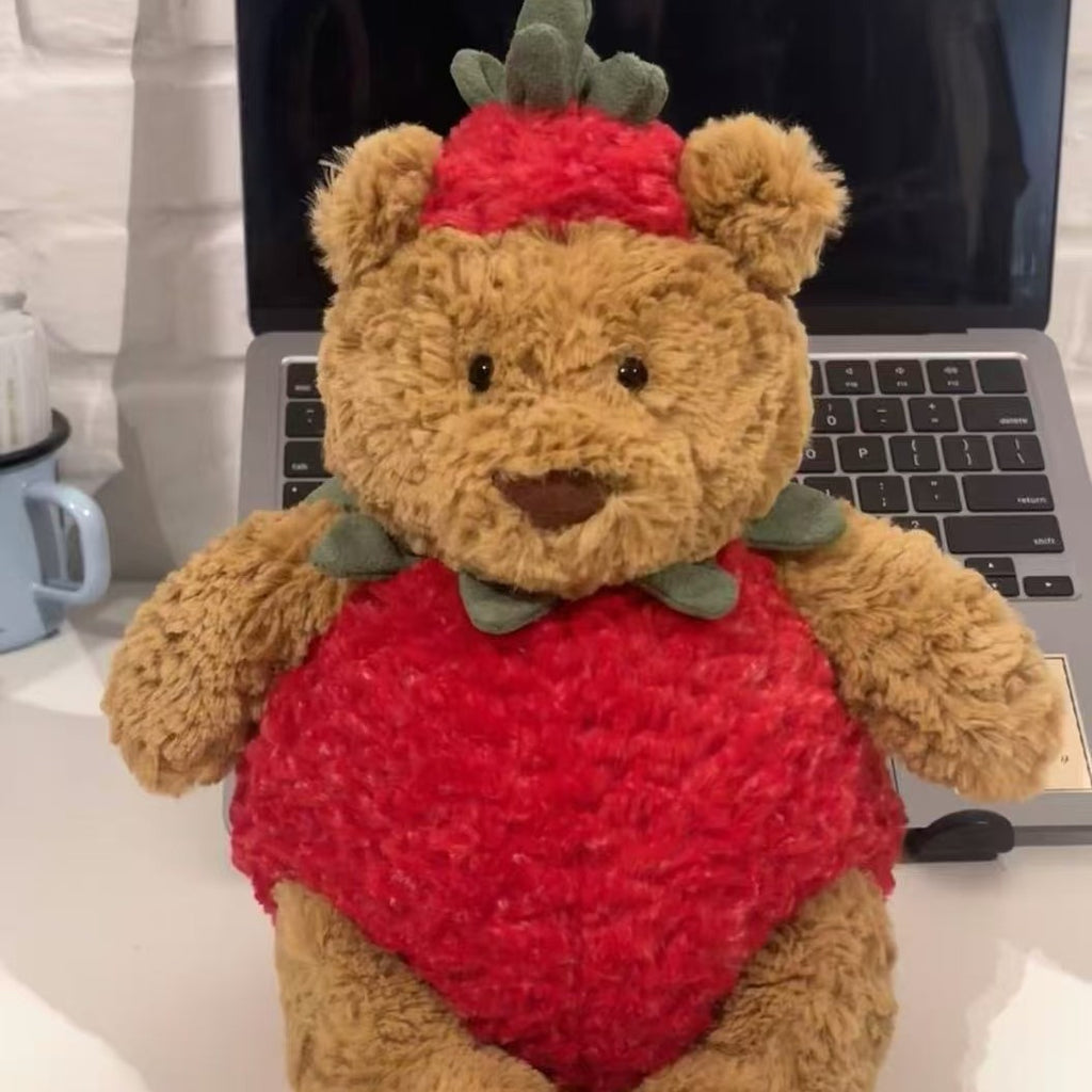 Ultra Soft Pumpkin Bear Bathrobe Bear Bee Bear Love Bear Ba Bear Strawberry Bear Bat Bear Eggplant Bear, Collection Plush | Fluffy Stuffed Animals with JC Tags, Wholesale & Retail