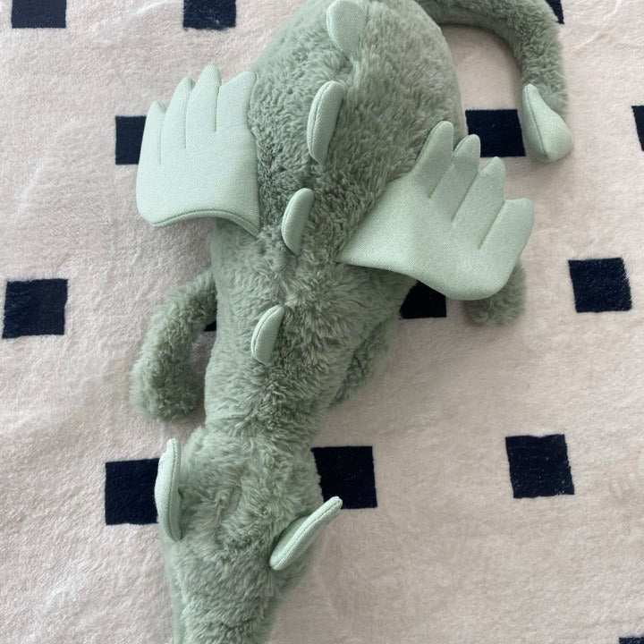 Ultra Soft 50cm Green Dragon Saging Dragon Plush | Fluffy Stuffed Animals with JC Tags, Wholesale & Retail