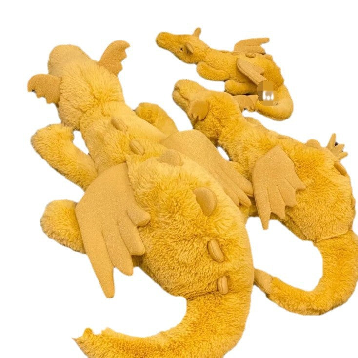 Ultra Soft 50/66cm Golden Dragon Plush | Fluffy Stuffed Animals with JC Tags, Wholesale & Retail