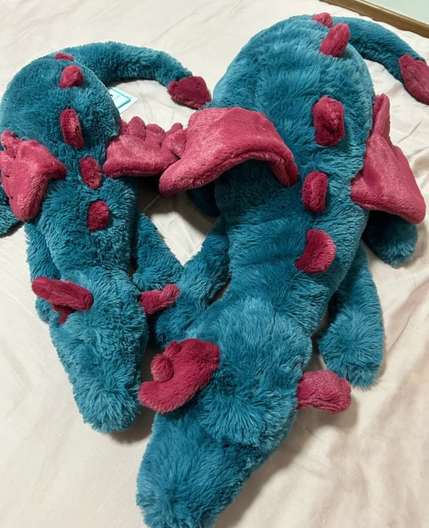 Ultra Soft 50cm Blue Dragon Dexteron Plush | Fluffy Stuffed Animals with JC Tags, Wholesale & Retail