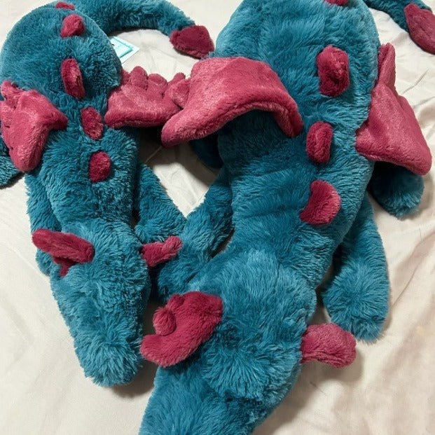 Ultra Soft 50cm Blue Dragon Dexteron Plush | Fluffy Stuffed Animals with JC Tags, Wholesale & Retail