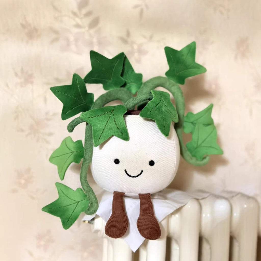 Lifelike Ivy Plant Plush Decor | Fluffy Botanical Stuffed Ornaments with JC Tags, Wholesale & Retail