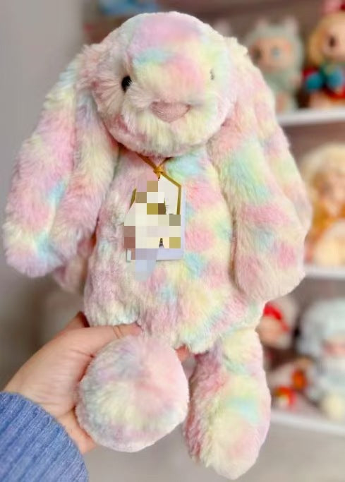 Ultra Soft Razuria Bonnie Rabbit Rainbow Rabbit 31cm Plush | Fluffy Stuffed Animals with JC Tags, Wholesale & Retail