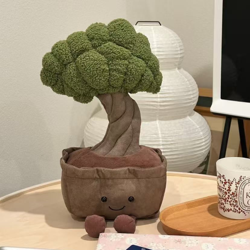 Lifelike Pot/Turtle Bamboo/Orchid/Sunflower/Small Daisies.. Plant Plush Decor | Fluffy Botanical Stuffed Ornaments with JC Tags, Wholesale & Retail
