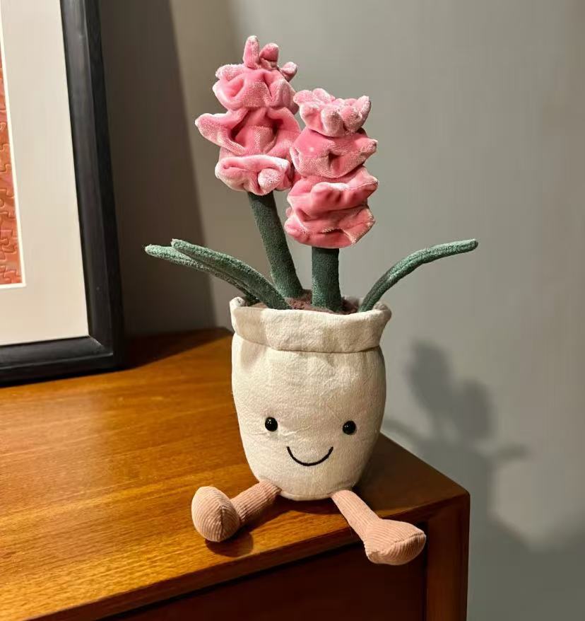 Lifelike Pot/Turtle Bamboo/Orchid/Sunflower/Small Daisies.. Plant Plush Decor | Fluffy Botanical Stuffed Ornaments with JC Tags, Wholesale & Retail