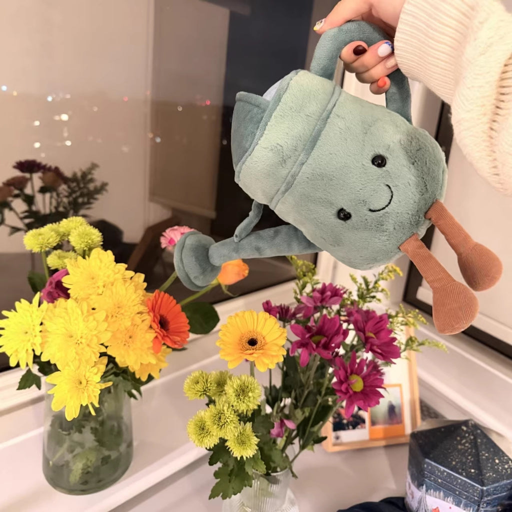 Lifelike Amuseables WateringCan Plush Decor | Fluffy Botanical Stuffed Ornaments with JC Tags, Wholesale & Retail