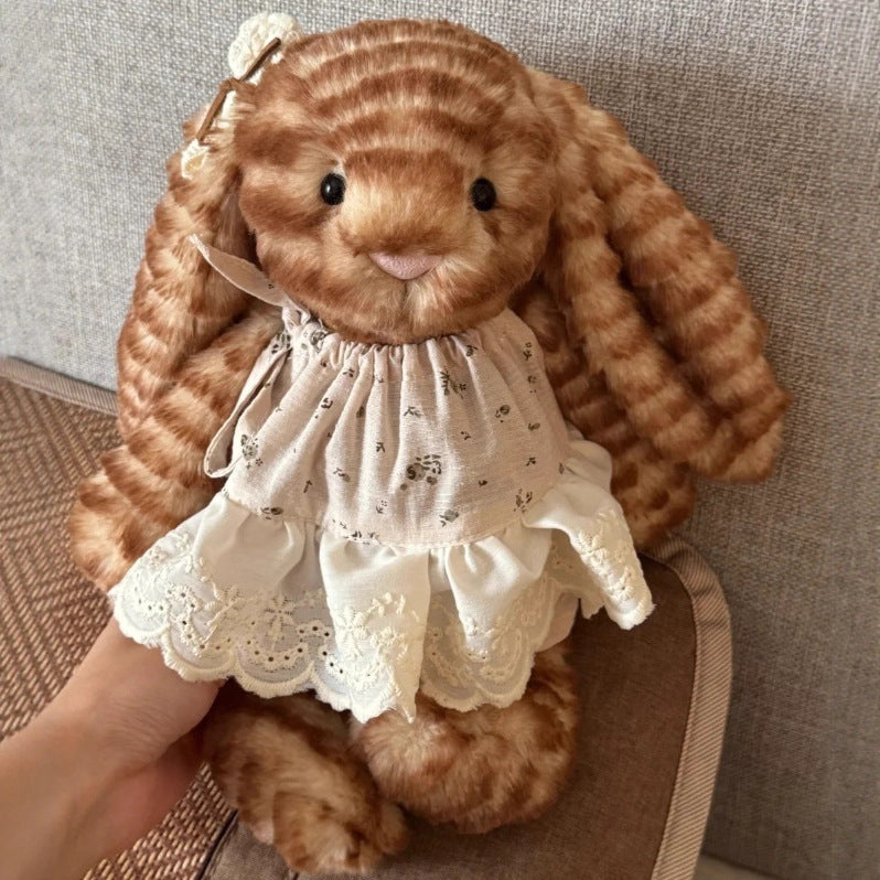 Ultra Soft Gold Label Tiger Skin Bunny Bashfull-Luxe Plush | Fluffy Stuffed Animal with JC Tags, Wholesale & Retail