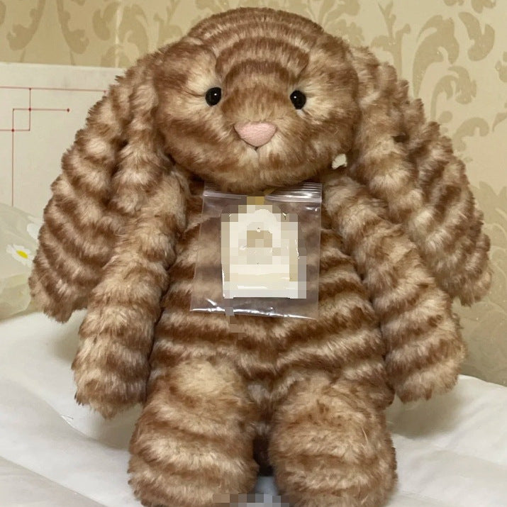 Ultra Soft Gold Label Tiger Skin Bunny Bashfull-Luxe Plush | Fluffy Stuffed Animal with JC Tags, Wholesale & Retail