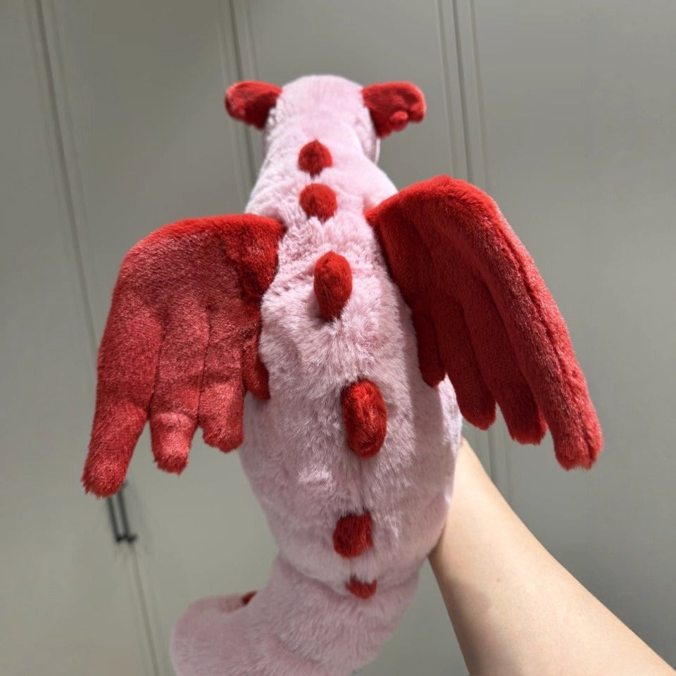 Ultra Soft 50/66cm Heart Dragon Plush | Fluffy Stuffed Animal with JC Tags, Wholesale & Retail
